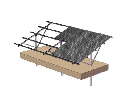 U pile ground solar mounting system